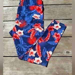 Lularoe Tropical TC2/ plus size leggings.OG print from designer Patrick NWOT .